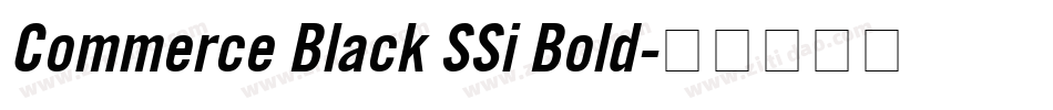 Commerce Black SSi Bold字体转换